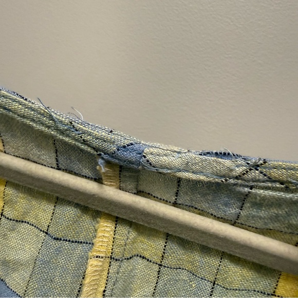 STAUD Amina Plaid Mini Dress - Blue & Yellow Gingham - Size 12 - Picture 7 of 9